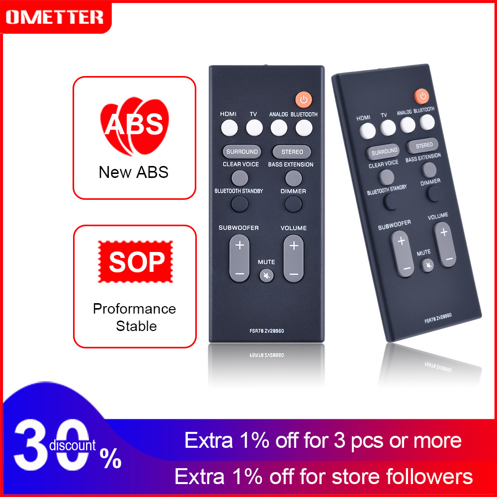 Remote Control FSR78 ZV28960 Replacement For Yamaha YAS 106 207 107 ATS 1060 1070 Soundbar System Au