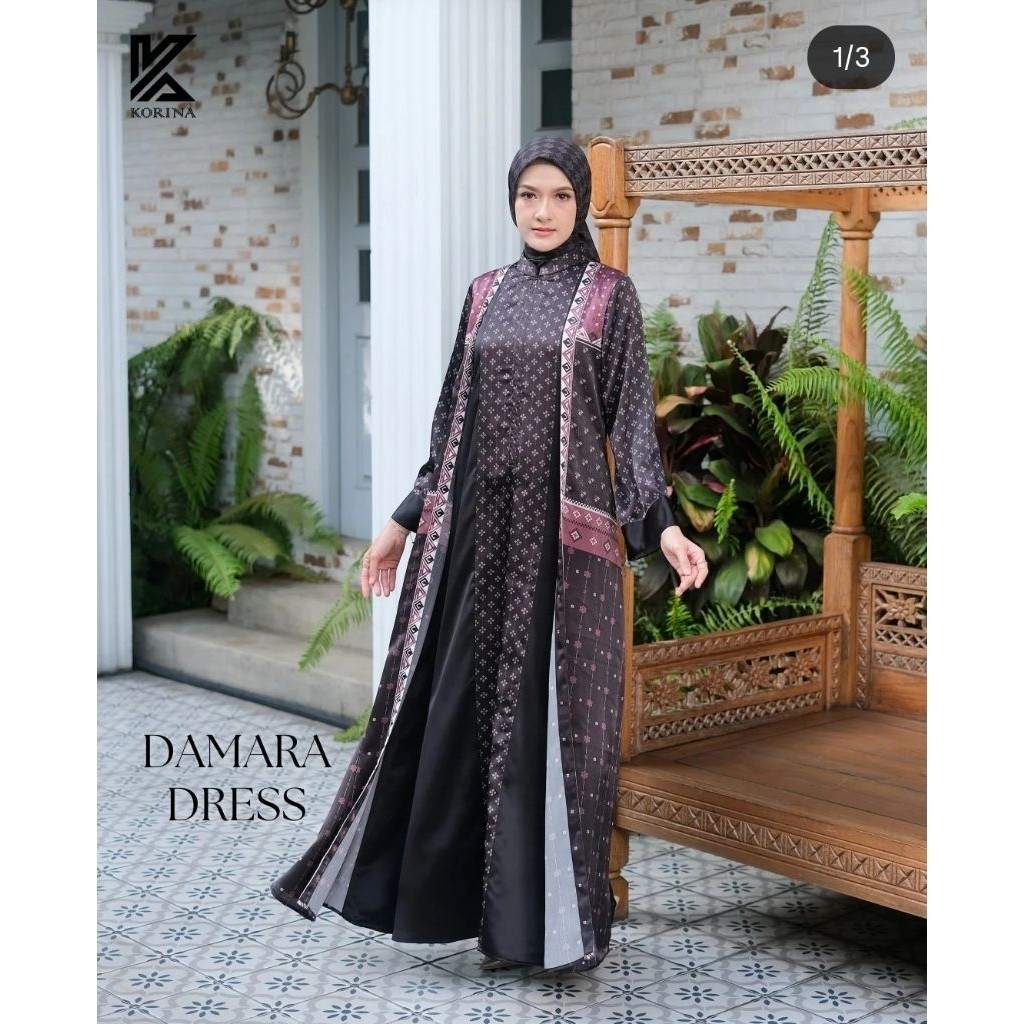 Korina Original . Dress Korina Damara Series . Gamis Korina
