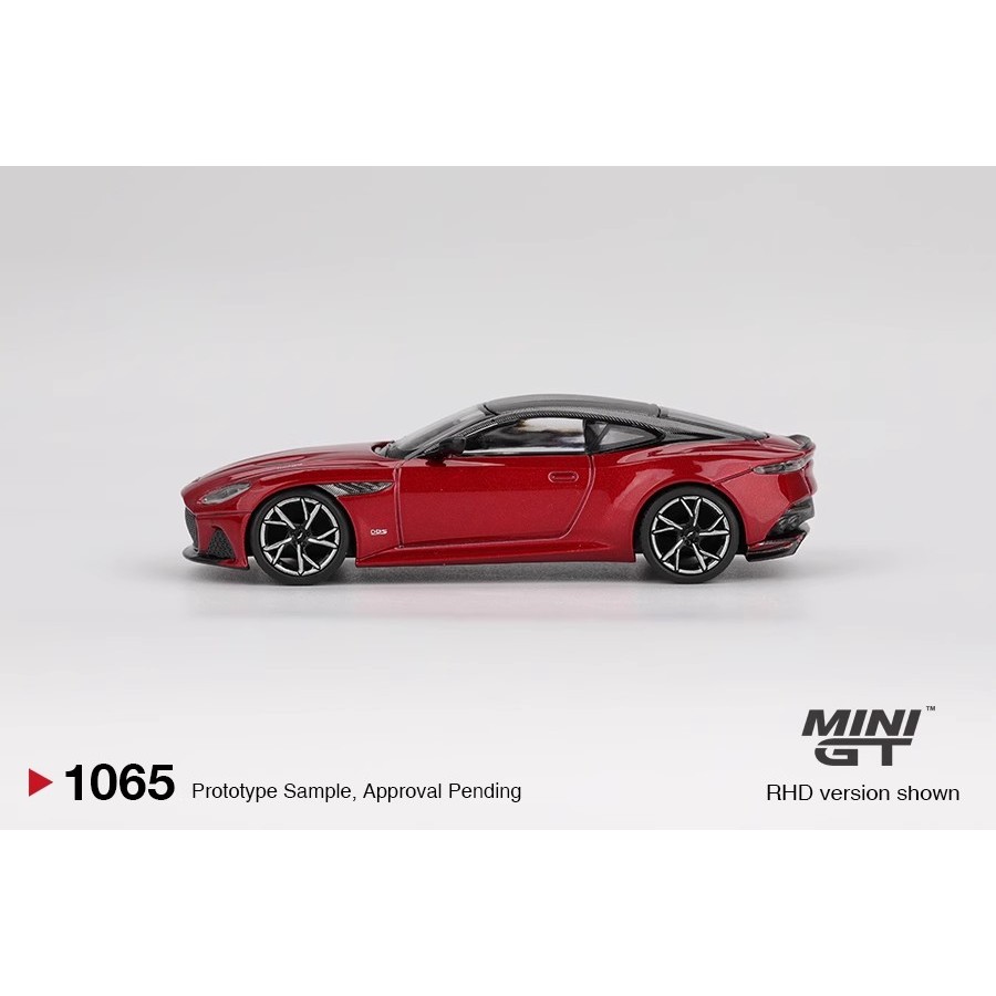 MINIGT 1:64 Aston Martin DBS Hyper Red MGT01065-CH Car Alloy Toys Motor Vehicle Diecast Metal Model 