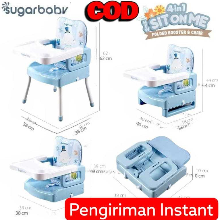 NMZSHOP KURSI MAKAN BAYI/BOOSTER SEAT SPACE BABY SB-518 - SUGAR BABY BEBE SMART TEMPAT DUDUK MAKAN B