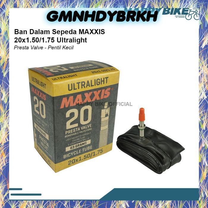 MAXXIS Tube Ban Dalam Sepeda Lipat BMX 20 x 1.50/1.75 FV Ultralight