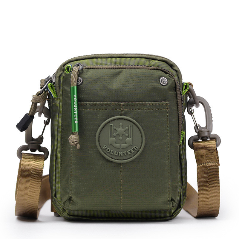 VOLUNTEER Crossbody Bags for Men Fashion Waterproof Phone Oxford Cloth Casual Small Messenger Men's 