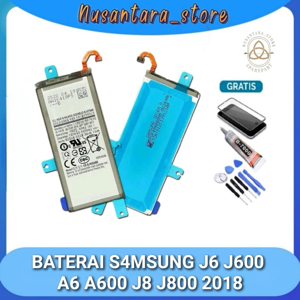 Baterai Battery Batrai SAMSUNG A6 2018 / J6 / J8 2018 ORG BAtre Baterai