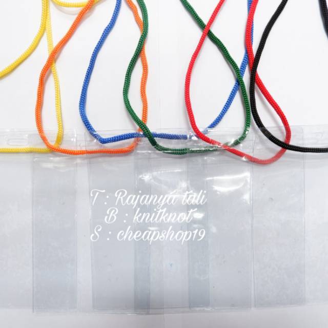 Tali panitia name tag panitia nametag panitia dengan plastik 9x13.5