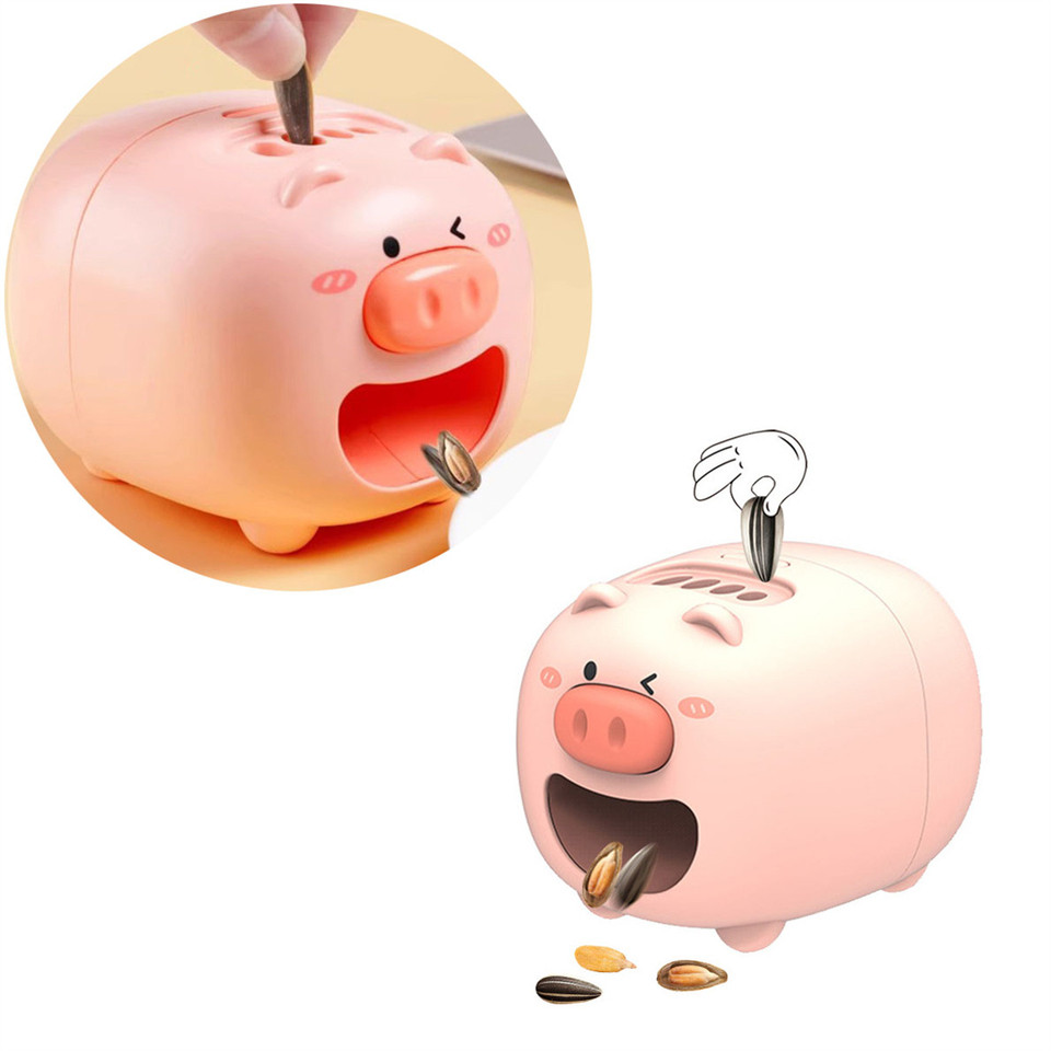 Sunflower Seed Peeler Automatic Melon Seed Sheller Cute Pig Electric Peeler For Sunflower Seed Smart