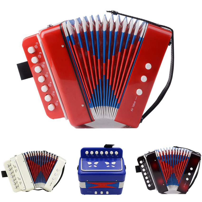 7 Keys Buttons ChildrenS Accoron Acordeon Musical trument Climber Music Concertina Gaita Ammoon Melo