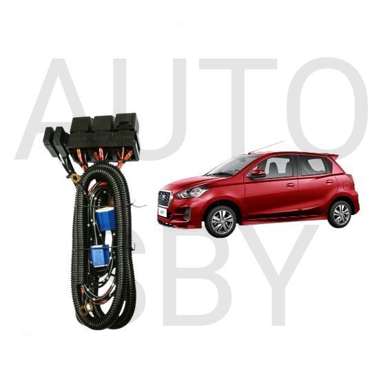 AS Relay Set Lampu Utama LED H4  Mobil Datsun Go Panca