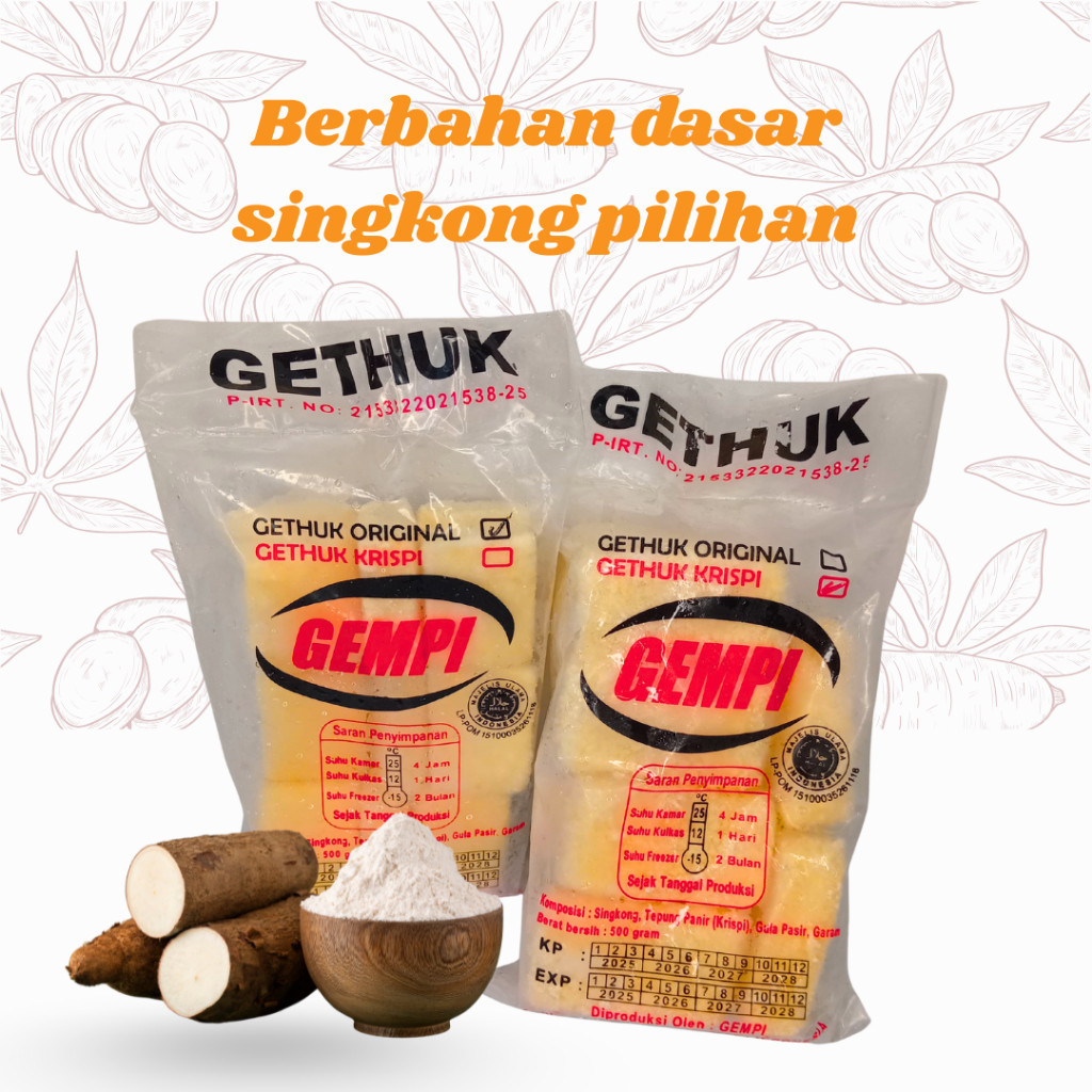 Getuk frozen langsung goreng Frozen Food camilan sehat oleh-oleh khas jawa tengah