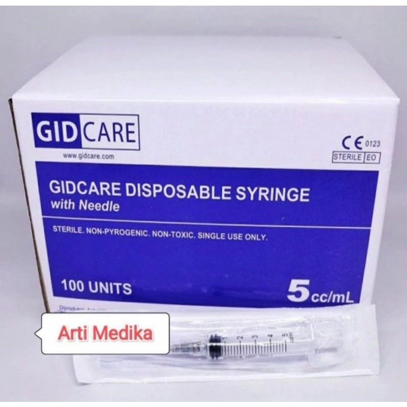 Spet 5ml  Gidcare 5cc Box isi 100pc / Promo Murah Spuite