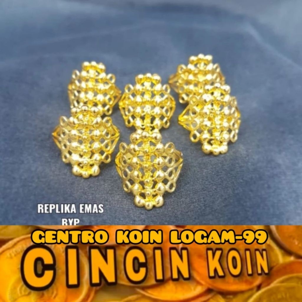 CINCIN Wanita Dewasa Bahan Terbuat Dari Koin Logam Anti Luntur