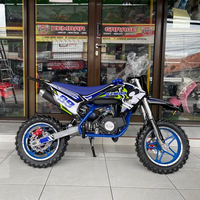 Mini Motor Trail Cross 2T Matic Model Simba 50cc Double Stater