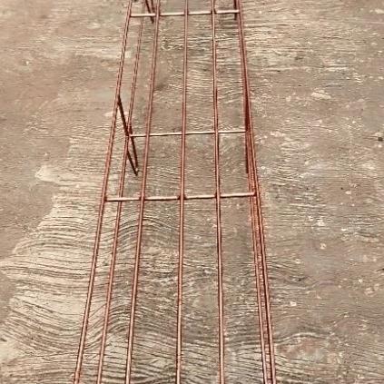 rak pot bunga 1 susun / rak pot bunga besi - tembaga