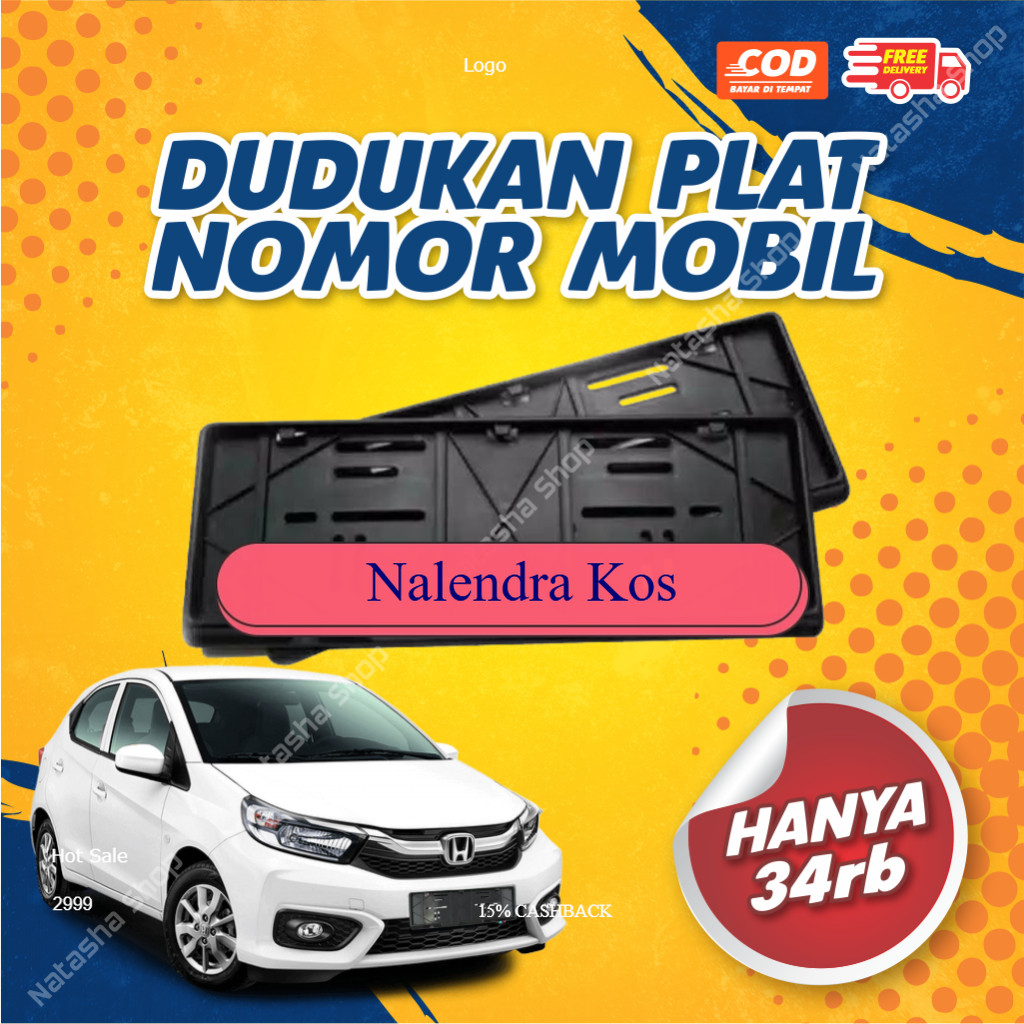 Dudukan Plat Nomor Mobil | Tatakan Plat Nomor | Cover Plat Nomor Mobil Universal | Dudukan Plat Akri