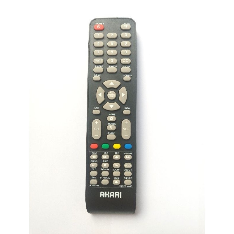 REMOTE REMOTE SMART TV AKARI RC-9918AS LED TV FOR LE-50D99SBS