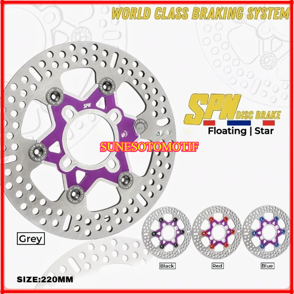 COD Disk cakram piringan cakram 220mm import thailand beat mio vario scoopy mio m3 all YMH 4lobang S