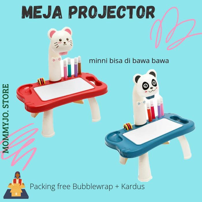 Mainan Edukasi Anak Projector Drawing Painting - Meja Gambar Proyektor - Pink