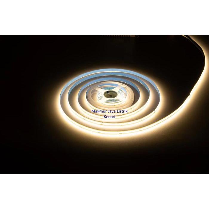 Led Strip COB DC 12volt 5 meter 320led / Lampu Strip Light COB IP33 - Putih