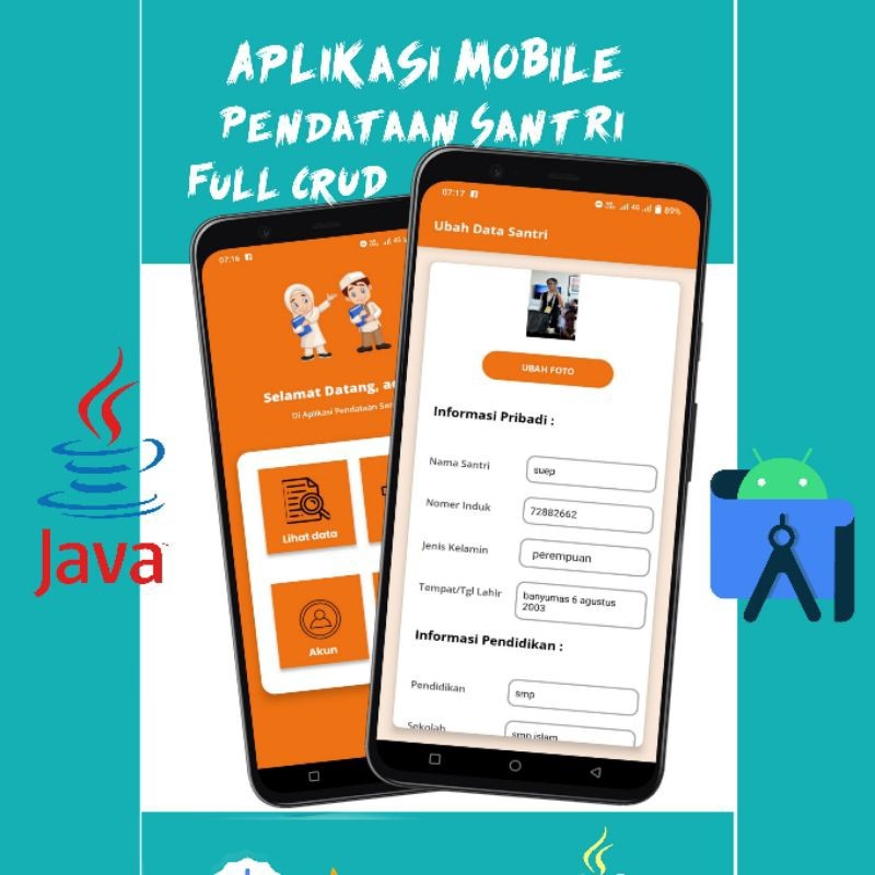 Source Code Aplikasi Pendataan Santri Android Studio (Bisa Costum)