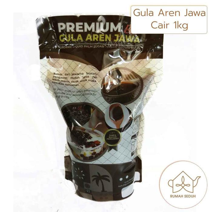 moot store Sirup Gula Aren 1kg - Liquid Brown Sugar - Gula Merah Cair - Palm Sugar Syrup - Aren Jawa