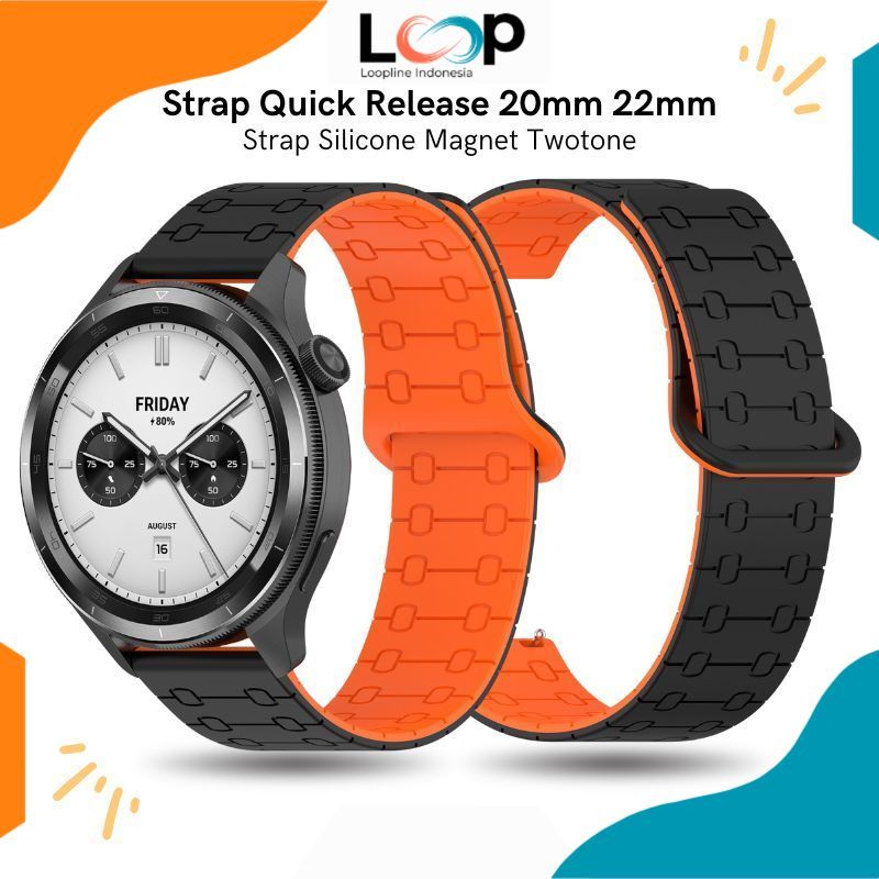 Strap Huawei Watch GT Series  Silicone Jam Aolon Watch Curve / GTR / GTR 3 Dua Warna Bahan Silicone