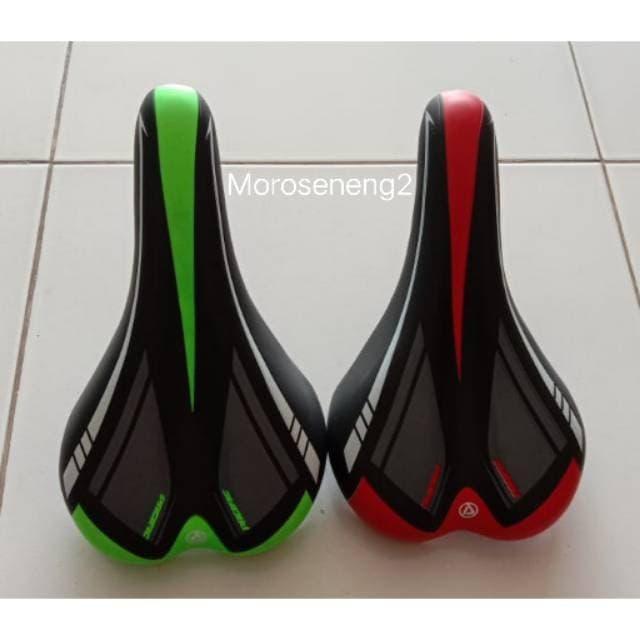 Sadel Jok Sepeda Mtb United Genio Semi Gel Merah Nyaman
