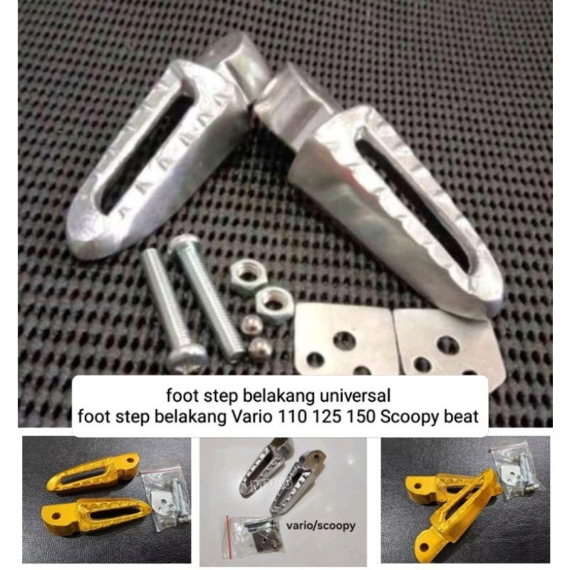 foot step belakang Vario 110 125 150 Scoopy beat foot step belakang universal