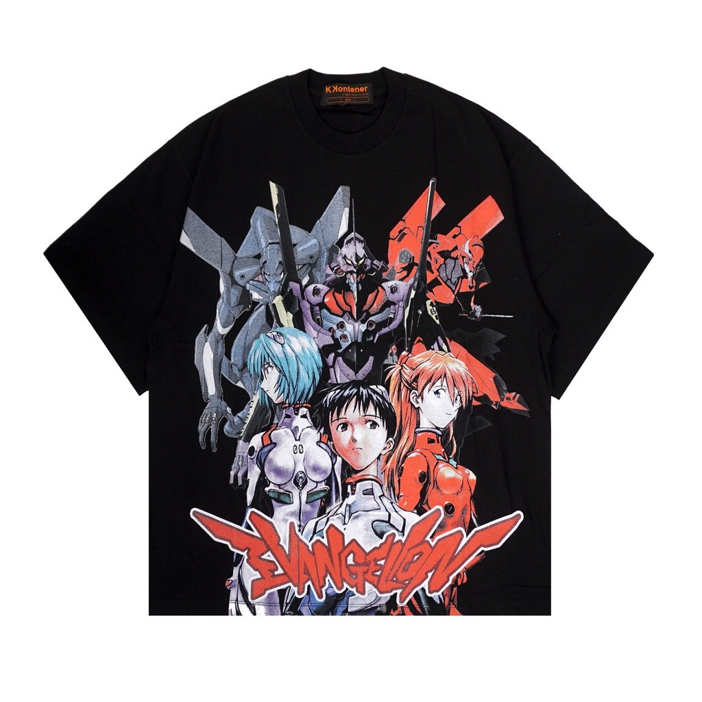 KKONTENER EVANGELION OVERSIZE TSHIRT BLACK