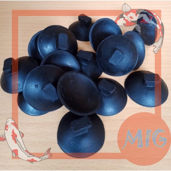 DOP KARET Ujung KOTAK Mesin Pompa Heater Lampu Led Tempel Aquarium dop mesin ujung kotak