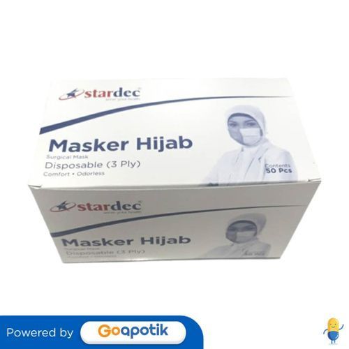 Stardec 3ply Surgical Mask Hijab Box 50 Pcs