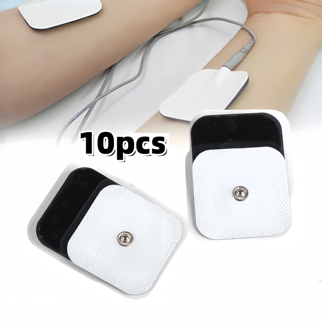10Pcs Pad Tens Kancing 5x5 / Electrode Pads Beurer EM / Pad Electroda EMS