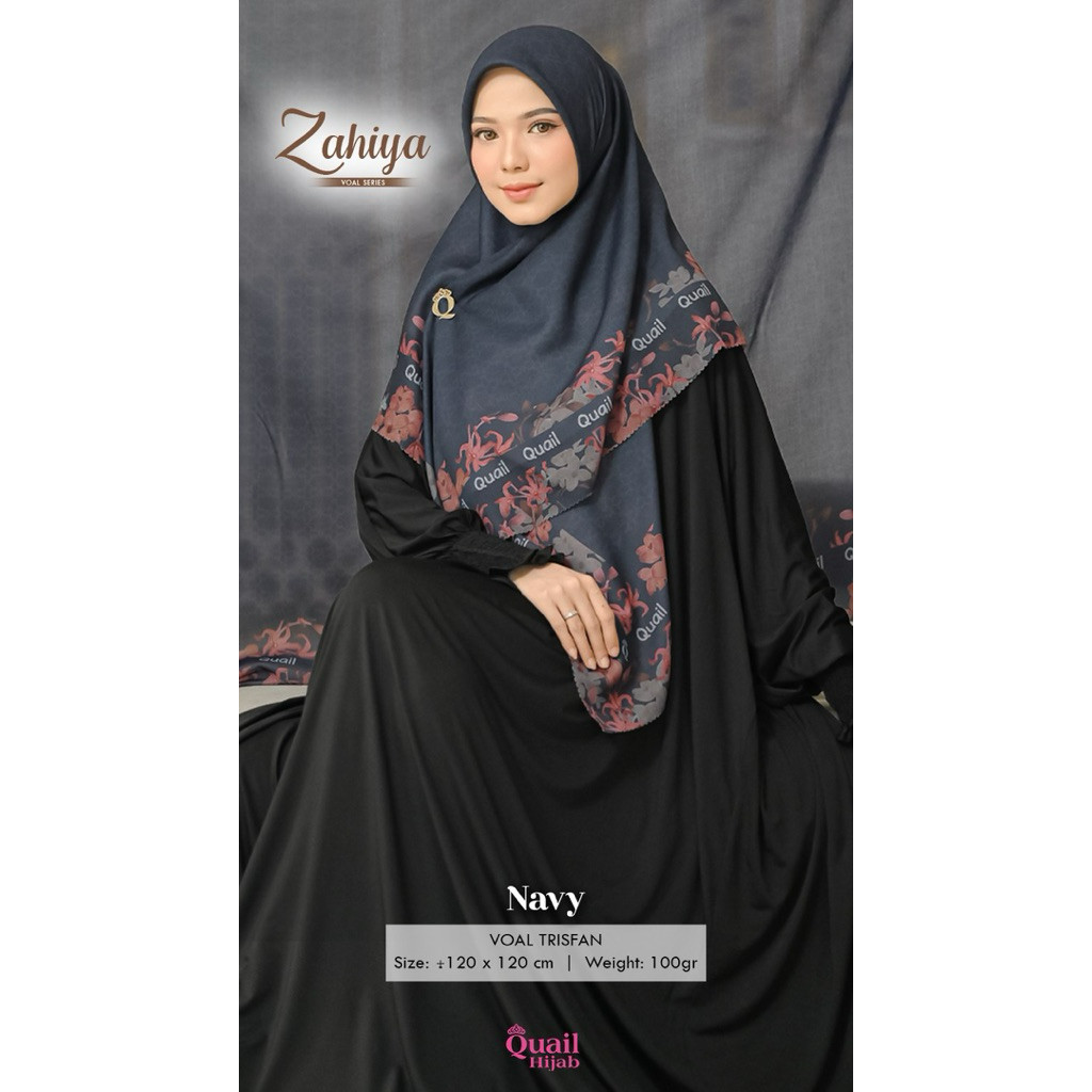 ada grup reseller tanyakan admin 2811 Jilbab Voal Zahiya Segi Empat Premium Motif Elegan ginal Quail