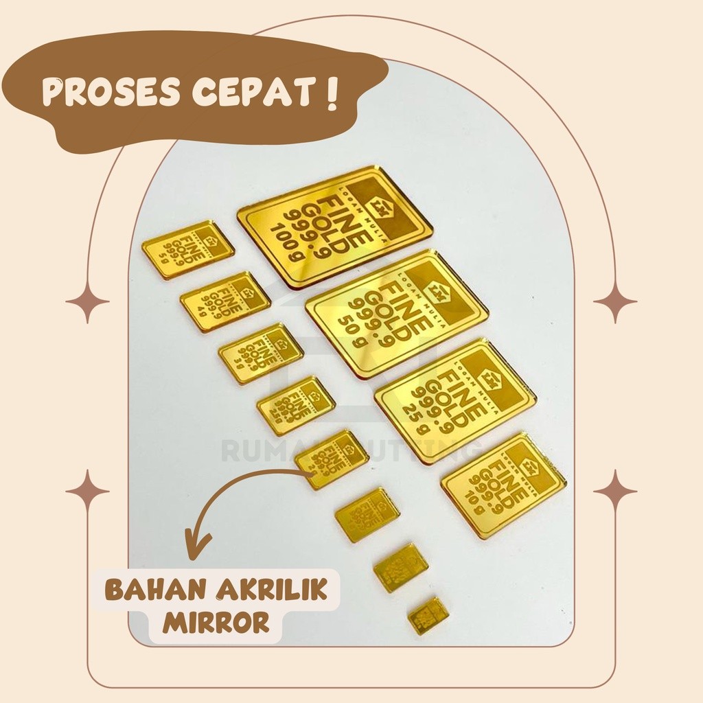 Replika Emas mahar logam mulia - Replika Emas Antam - Emas Imitasi - Emas mainan