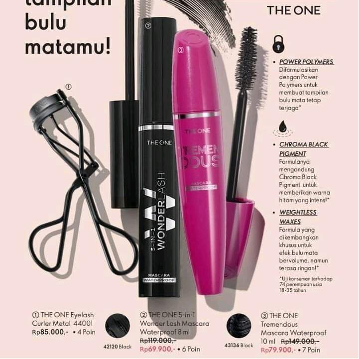 Tremendous Mascara Waterproof maskara anti air penjepit bulu mata oriflame eyelash curler