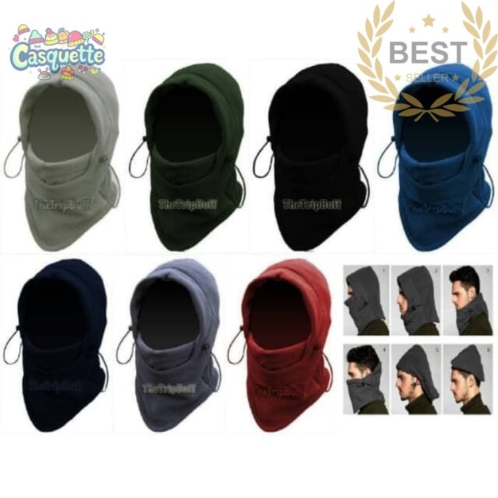 TOPI POLAR NINJA TOPI MASKER KUPLUK MASKER TOPI POLAR balaclava TOPI MASKER MURAH - Casquette