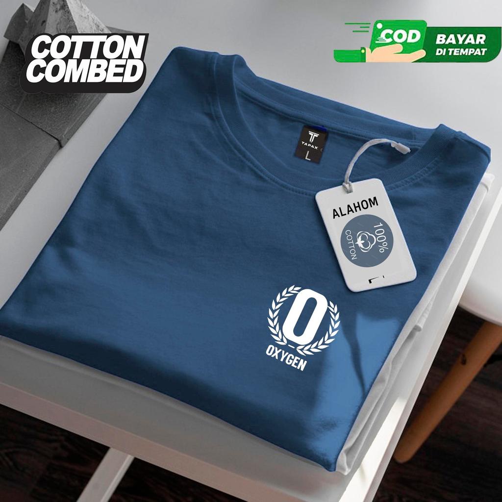 PROMO  Kaos Distro Lengan Pendek Motif Oxygen Puith O Lengan Penduk Motif Silver Kaos Atasan Pria Wa
