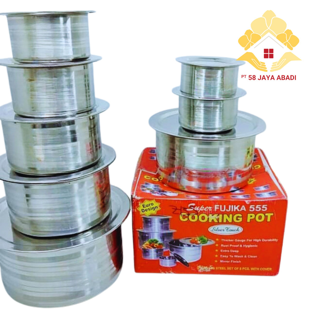 [COD] Panci India Fujika (8 Pcs / 8 Susun) Cooking Pot 555