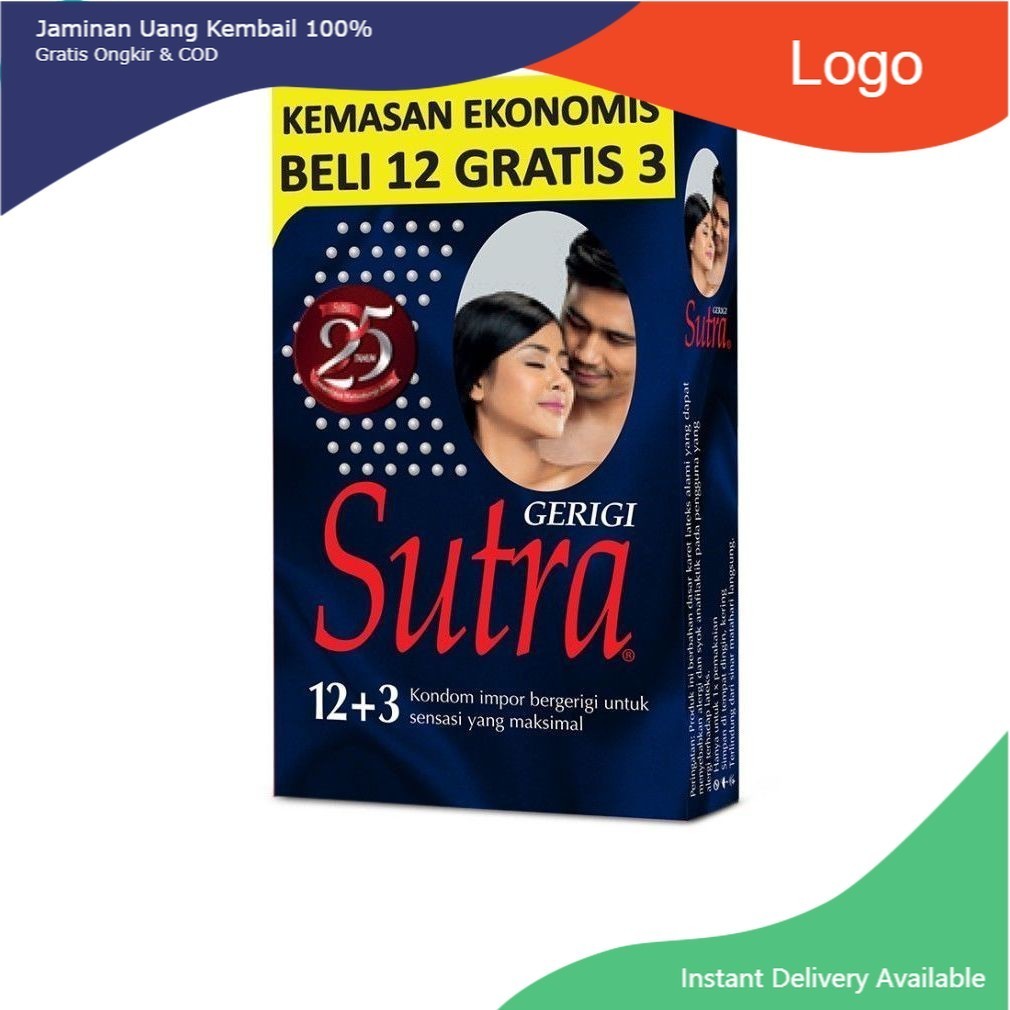 GERCEPIN ~  Kondom Sutra Gerigi isi 12s - Kondom Biru Sutra freenknight~