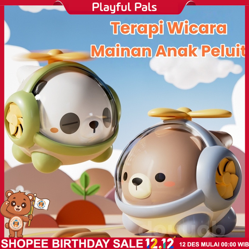 Mainan Helikopter Peluit Anak-Anak Terapi Berbicara Anak / Peluit Terapi Wicara Anak