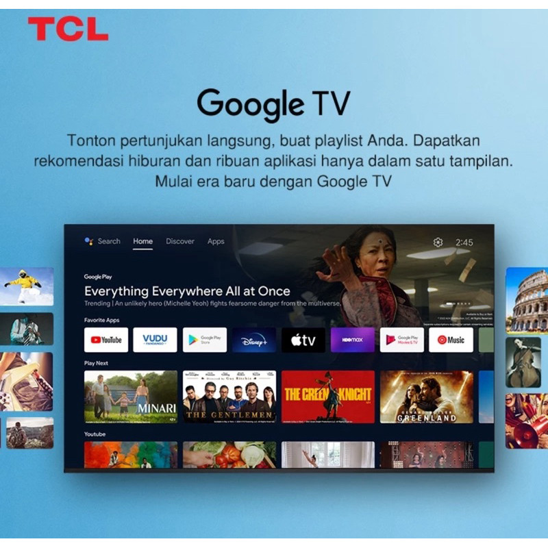 SL LED TCL 32 inch 32G9 Gogle tv