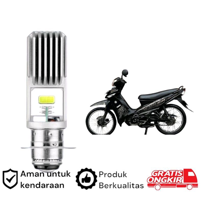 1pcs Lampu depan LED H6 COB motor Yamaha VEGA ZR Koko