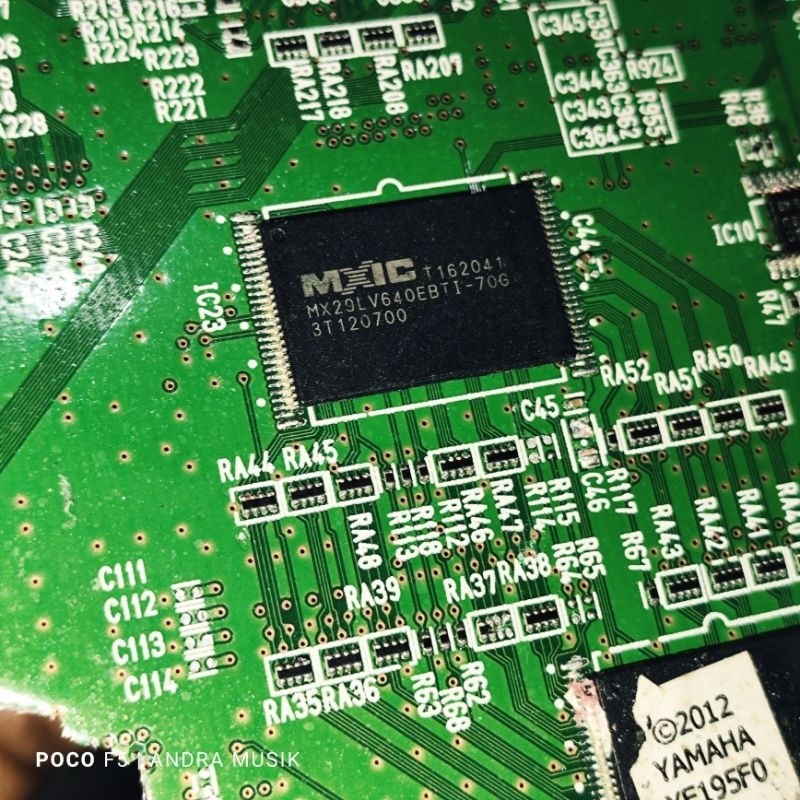 IC flash Yamaha S950 MXIC mx 29lv640ebt1 Cabutan Original s 950  Sudah Terisi Tinggal Pakai