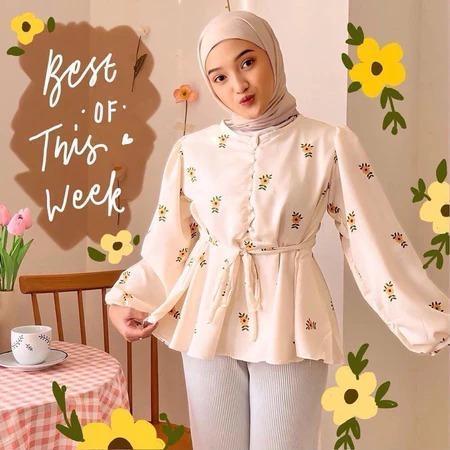 JF003-Atasan Celia Blouse Wanita / Fashion Wanita