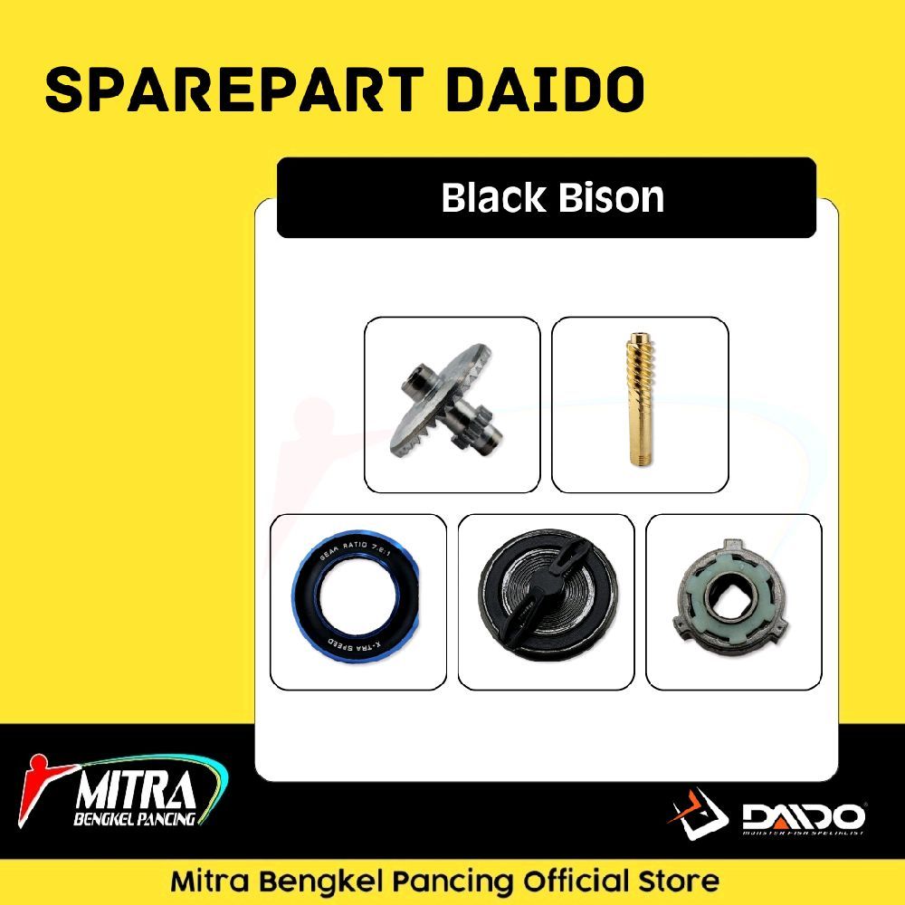 Sparepart Daido Reel Black Bison Sparepart Reel Pancing Original