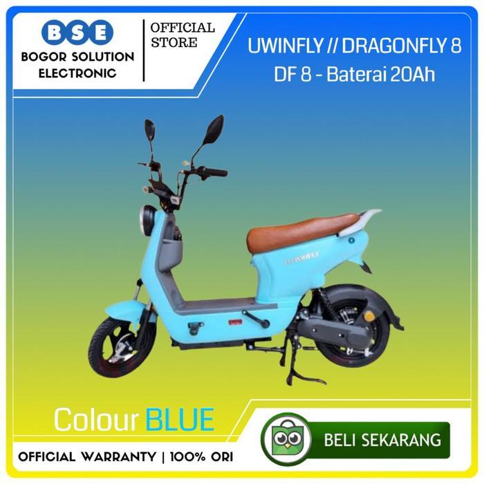 Sepeda Listrik Uwinfly DF8 Dragonfly 8 DF 8 20Ah Battery - Blue [ORI]