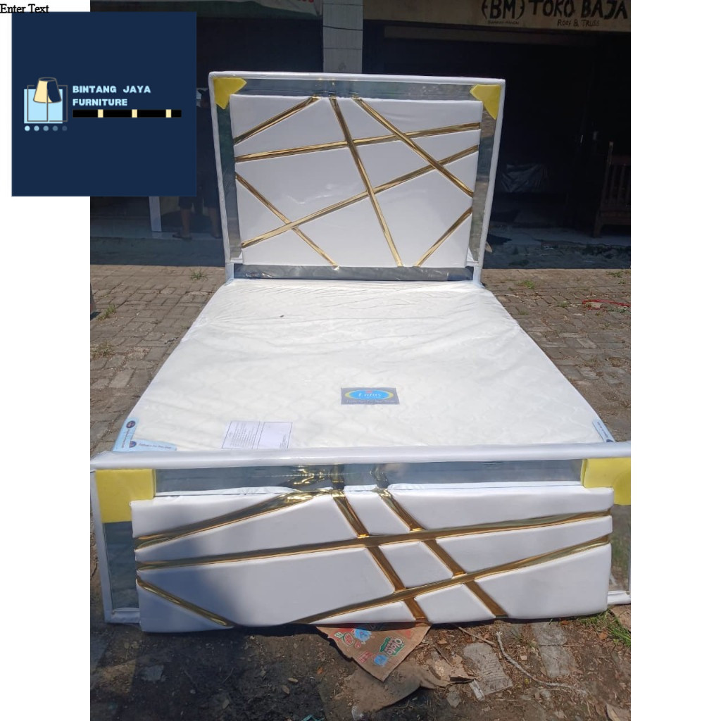 DIVAN LIST GOLD divan set sandaran minimalis modern ukuran 160x200