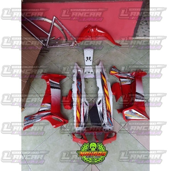 PROMO Paket body set halus fizr edisi full cluth warna merah putih.