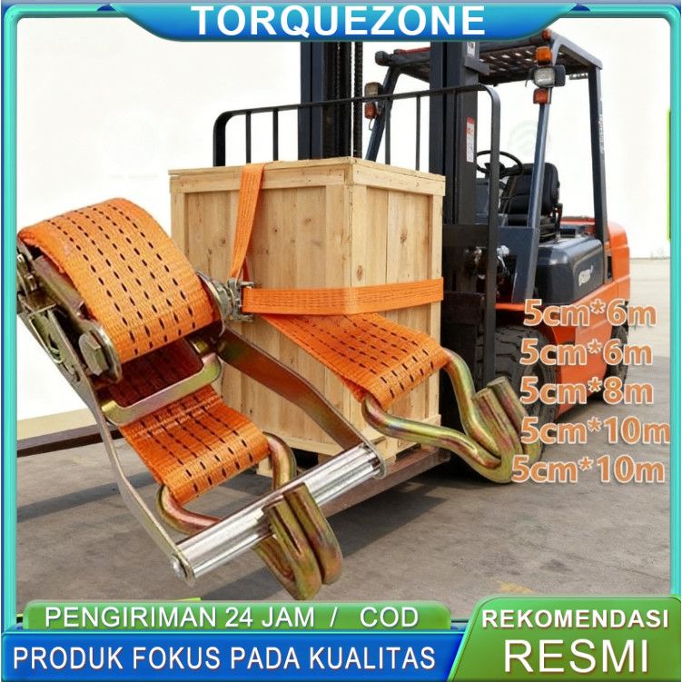 Tali pengikat Barang motor/Ratchet tie down 10Ton tali pengikat barang di motor /tambang mobil pengi