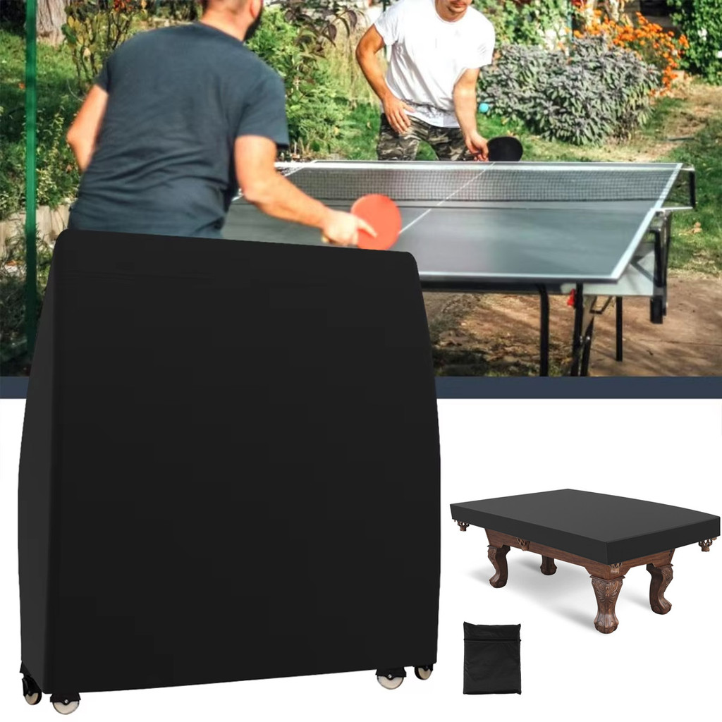 Ping Pong Table Cover Premium Heavy Duty Waterproof Cover Pool Table Cover for Outdoor Indoor Foldab