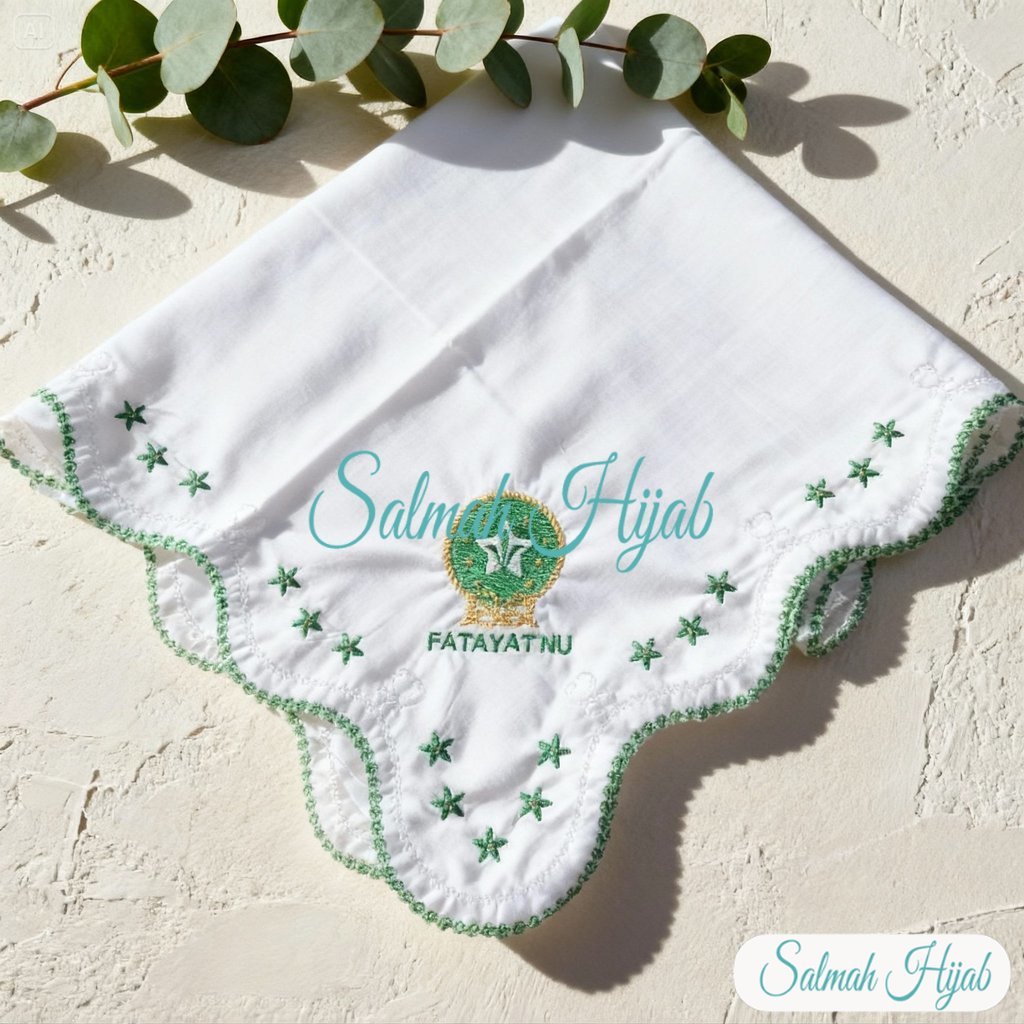 Terlaris Hijab Fatayat Bordir Premium Terbaru - Kerudung Fatayat Bordir Motif Bintang
