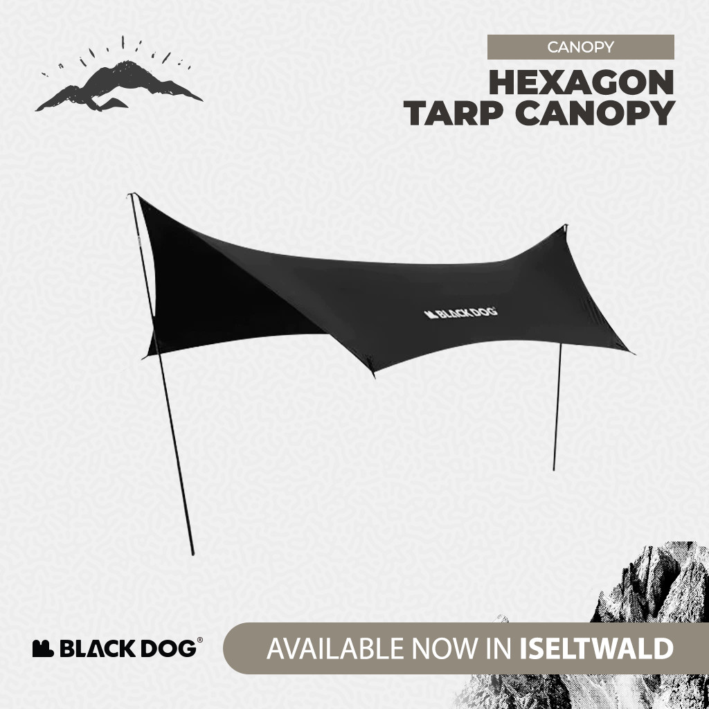 Blackdog Flysheet Hexagon CBD2450WS023 – Outdoor Tarp Canopy
